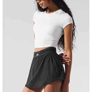 Alo- Alosoft crop finesse tee- white size M